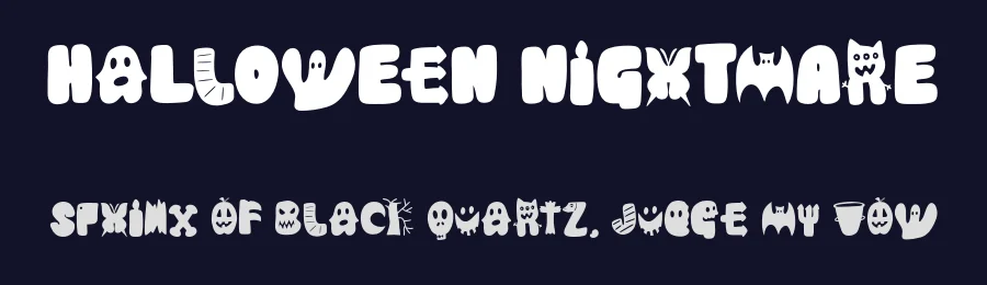 Halloween Nightmare by Lettersweet — Display Font — thumbnail 2