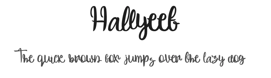 Hallyeet by Maulana Rifky Yudhira — Script Handwritten Font