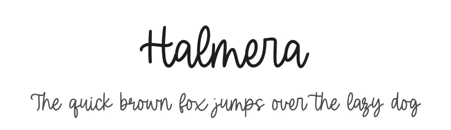 Halmera by Alpaprana Studio — Script Handwritten Font