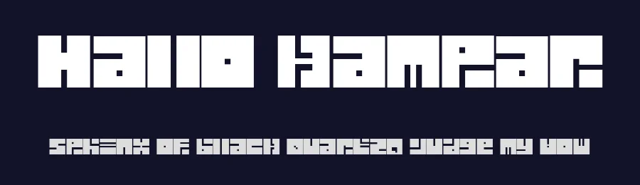 Halo Kampar by Risaldan — Display Font — thumbnail 2