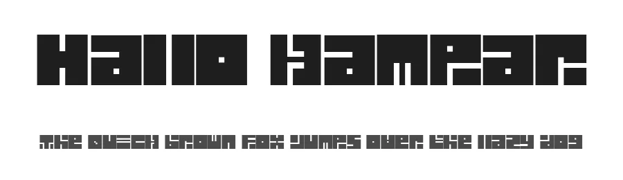 Halo Kampar by Risaldan — Display Font