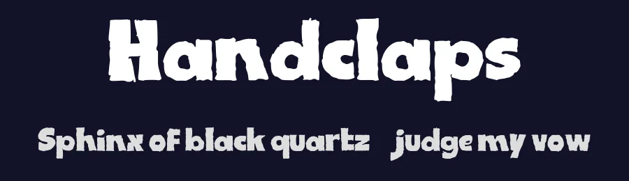 Handclaps by Pandeka Studio — Display Font — thumbnail 2