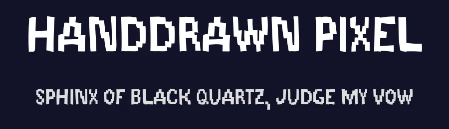 Handdrawn Pixel — Script Handwritten Font — thumbnail 2