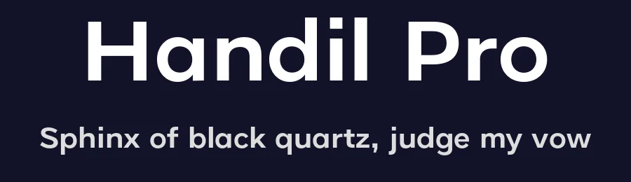 Handil Pro by Alif Nuryasin — Sans Serif Font — thumbnail 2