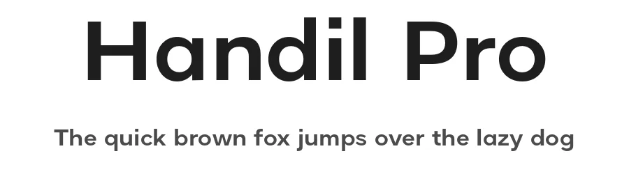 Handil Pro by Alif Nuryasin — Sans Serif Font
