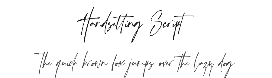 Handsetting Script by Muhamad Yusron  Billah — Script Handwritten Font
