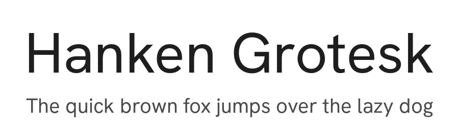 Hanken Grotesk by Alfredo Marco Pradil — Sans Serif Font