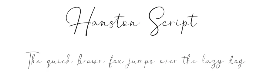 Hanston Script by Weape Studio — Script Handwritten Font