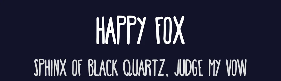 Happy Fox — Script Handwritten Font — thumbnail 2