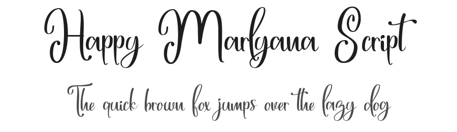 Happy Marlyana Script by Yuri Sinatra — Script Handwritten Font