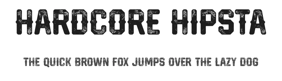 Hardcore Hipsta by Ahmad Ramzi Fahruddin — Display Font