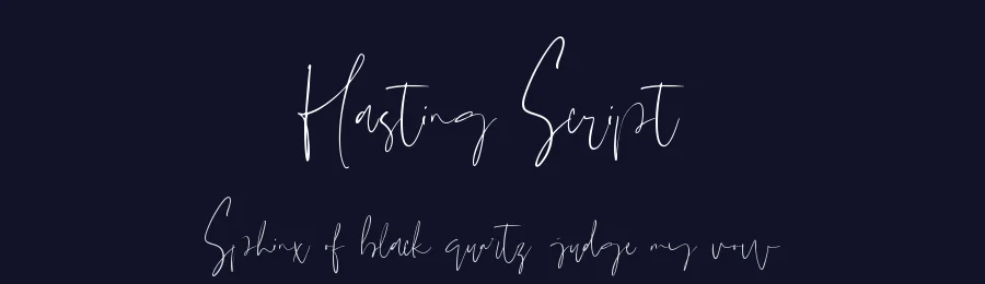 Hasting Script by Muhamad Yusron  Billah — Script Handwritten Font — thumbnail 2