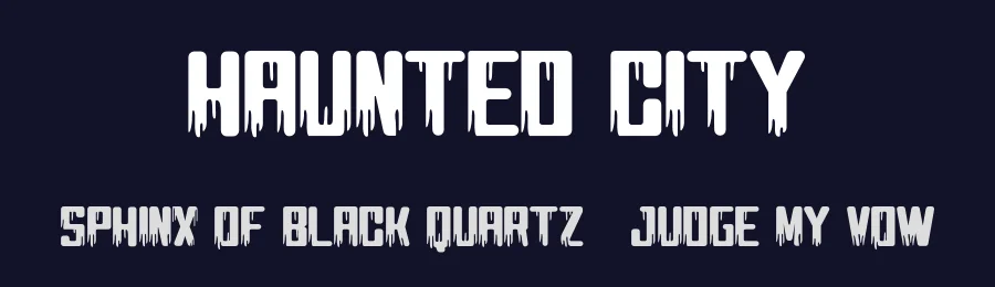 Haunted City — Display Font — thumbnail 2
