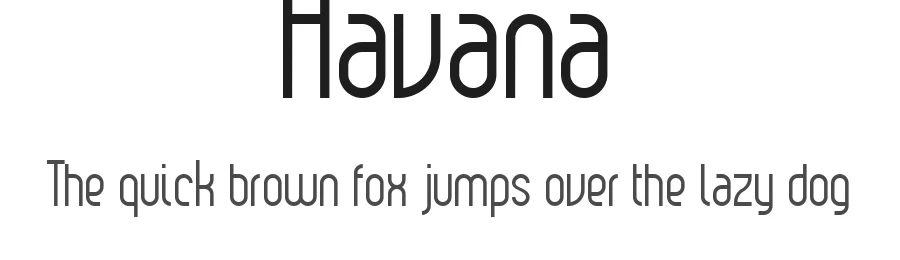 Havana by Antonio Rodrigues Jr — Sans Serif Font