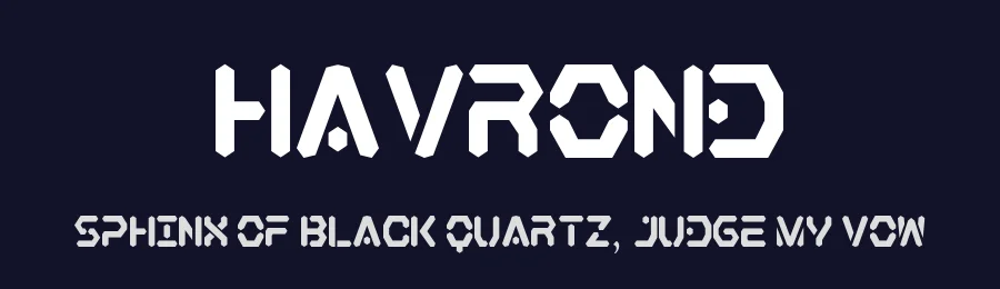 Havrond by Naashir Mubarok — Display Font — thumbnail 2