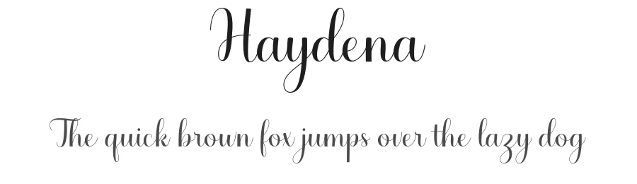 Haydena by Gatype — Script Handwritten Font