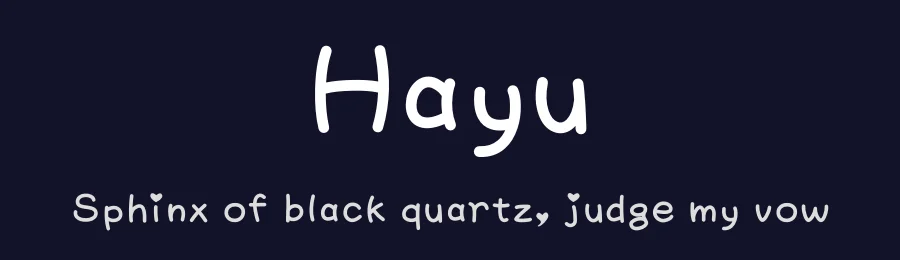 Hayu — Script Handwritten Font — thumbnail 2