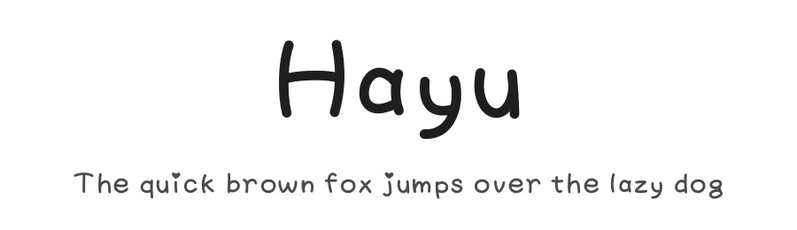 Hayu — Script Handwritten Font