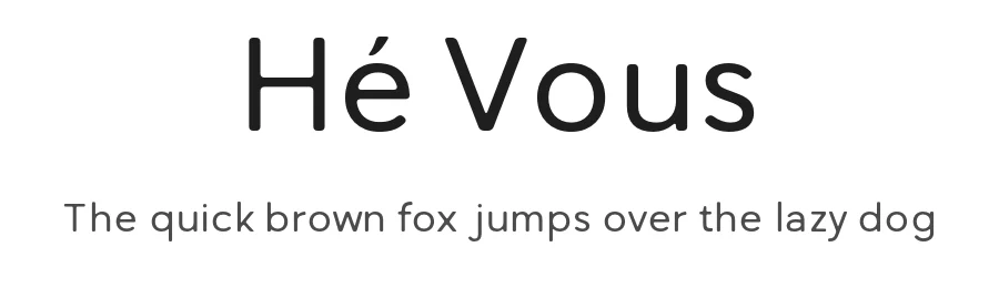 Hé Vous by Mhd Husaini — Display Font