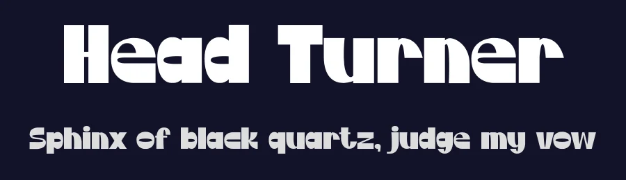 Head Turner by PINISIART TEAM — Display Font — thumbnail 2