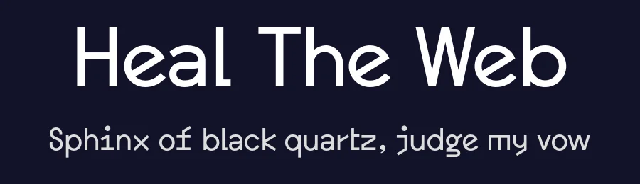 Heal The Web by Rainbow Unicorn & Jakub Kanior — Sans Serif Font — thumbnail 2