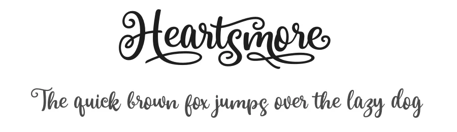 Heartsmore by Lettersweet — Script Handwritten Font