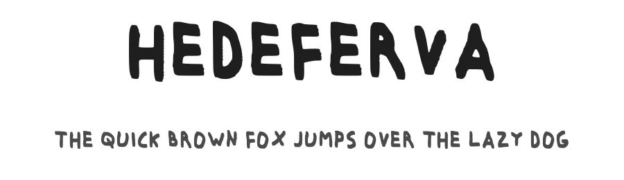 Hedeferva — Script Handwritten Font
