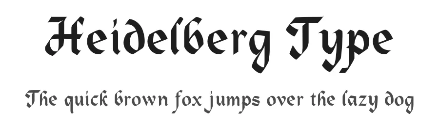 Heidelberg Type — Script Handwritten Font