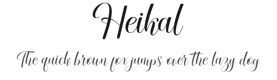 Heikal by Solidtype — Script Handwritten Font