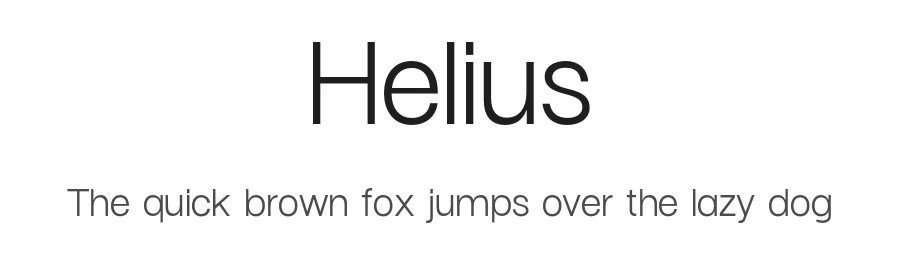 Helius by Moran Ein-Dor, Idan Shadi — Sans Serif Font