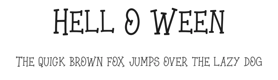 Hell O Ween by Anggi Hermawan — Script Handwritten Font