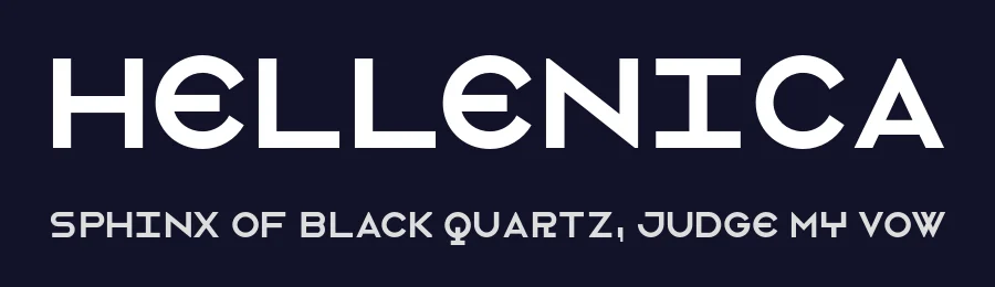 Hellenica by George Triantafyllakos — Display Font — thumbnail 2