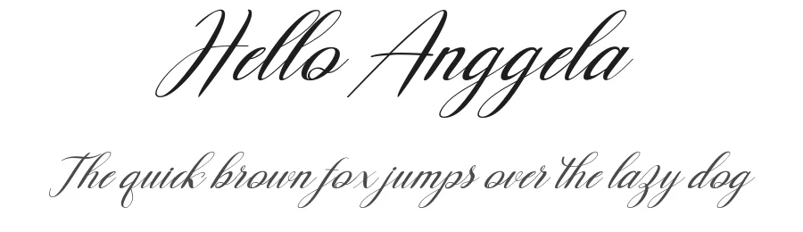 Hello Anggela by Gian Studio — Script Handwritten Font