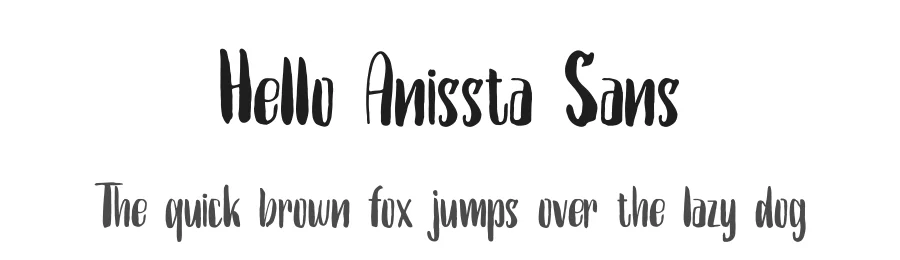 Hello Anissta Sans by Nur Solikh — Script Handwritten Font