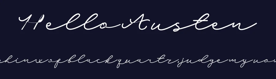 Hello Austen by Dewi Purwaningrum (Suntype) — Script Handwritten Font — thumbnail 2