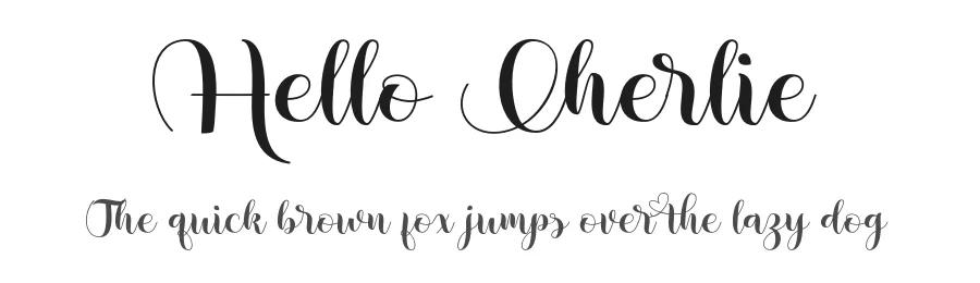 Hello Cherlie by Khaidir — Script Handwritten Font