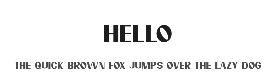 Hello β Sans Serif Font