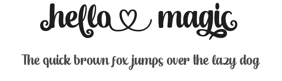 Hello Magic by Lettersweet — Script Handwritten Font