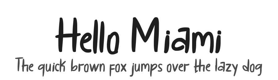 Hello Miami by Yoga Letter 2021 (isroniyoga) — Script Handwritten Font