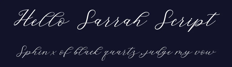 Hello Sarrah Script by Musafir LAB — Script Handwritten Font — thumbnail 2