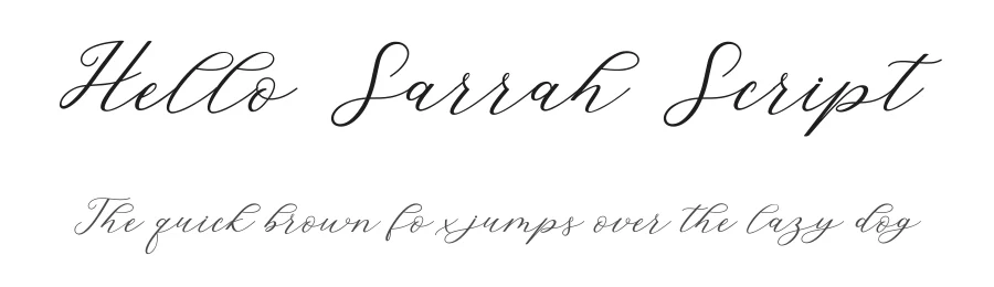 Hello Sarrah Script by Musafir LAB β Script Handwritten Font