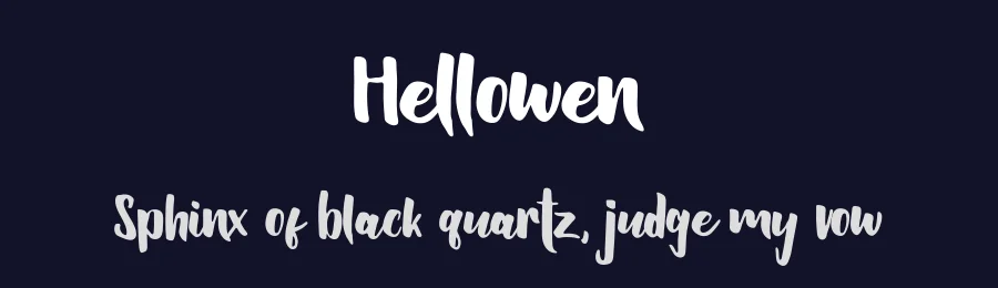 Hellowen — Script Handwritten Font — thumbnail 2