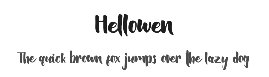 Hellowen — Script Handwritten Font