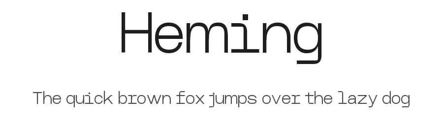 Heming by Ádám Görzsöny — Sans Serif Font