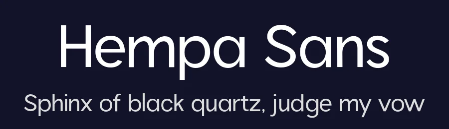 Hempa Sans by By Abdul Artega — Sans Serif Font — thumbnail 2