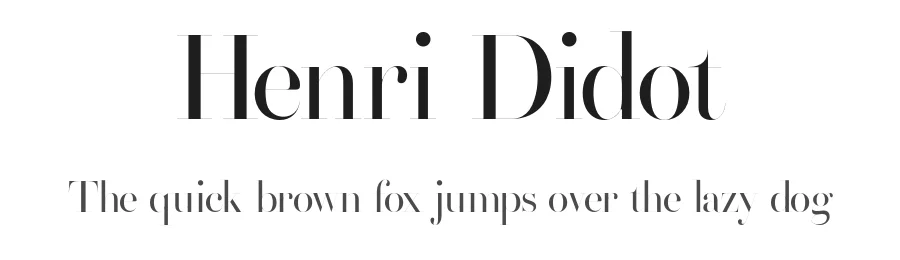 Henri Didot by Alexey Kryukov — Serif Font
