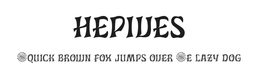 Hepives by Tirta Sudibya — Display Font
