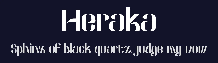 Heraka by Muh Muammar — Display Font — thumbnail 2