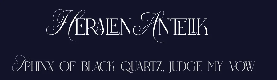 Heralen Antelik by Heru Utama Putra — Display Font — thumbnail 2