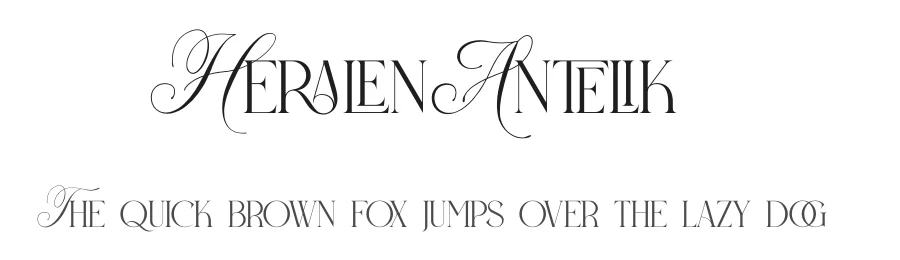 Heralen Antelik by Heru Utama Putra — Display Font